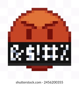 8-bit Emoji pixel art, Handcrafted and pixel-perfect for use in both digital and print