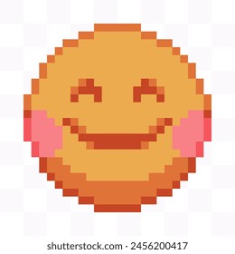 8-bit Emoji pixel art, Handcrafted and pixel-perfect for use in both digital and print