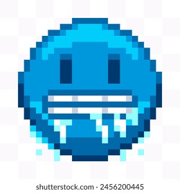 8-bit Emoji pixel art, Handcrafted and pixel-perfect for use in both digital and print