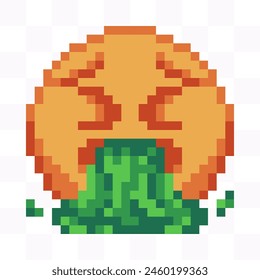 8-bit Emoji pixel art, Handcrafted and pixel-perfect for use in both digital and print