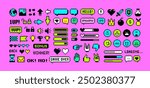 8-bit Game pixel icons set in 80s - 90s style. Perfect pixel icons of game props, download bar, office icons, gestures and cursors. Retro Game loot and awards pixel art. Editable vector