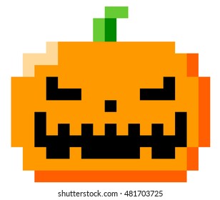 8bit Illustration: Pumpkin