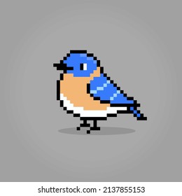 8bit Pixel Bird Animals Pixel Vector Stock Vector (Royalty Free ...