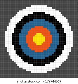8-bit Pixel-art Archery Target