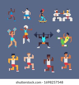 pixel people cheerleader