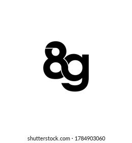 8 g letra original diseño del logotipo de monograma