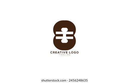 8I I8 Abstract initial monogram letter alphabet logo design