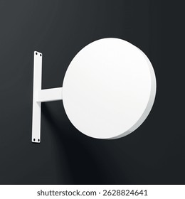 8K 3D Render of Blade Signature Circle. Getrenntes Objekt und Hintergrund