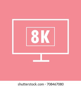 8K LCD TV icon