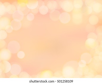 8K resolutions gradient golden yellow blank paper background with bokeh border