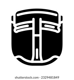 8k virtual reality headset future technology glyph icon vector. 8k virtual reality headset future technology sign. isolated symbol illustration