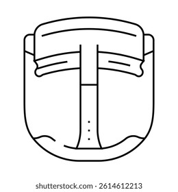8k virtual reality headset future technology line icon vector. 8k virtual reality headset future technology sign. isolated contour symbol black illustration