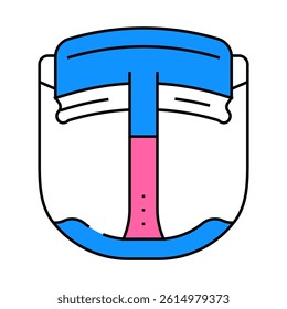 8k virtual reality headset future technology line icon vector. 8k virtual reality headset future technology sign. isolated symbol illustration