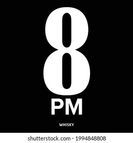 8pm whiskey Logo Eps format