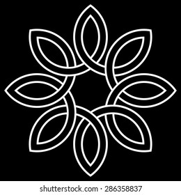 8-point Celtic knot vector illustration for your design