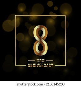 1,958 8th happy anniversary banner Images, Stock Photos & Vectors ...