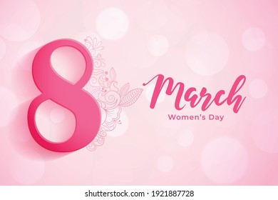 8th march background for women's day celebration