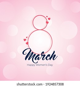 8th march background for women's day celebration
