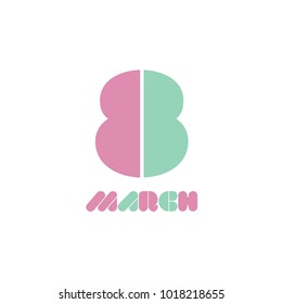 8th of March with Pastel Color
