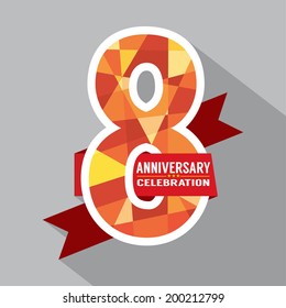 8th Years Anniversary Celebration Design
