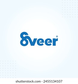 
8V 8VEER 8V8 Buchstaben Typografie Minimal Logo Design Vektorgrafik Vorlage