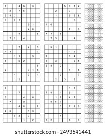 8X8 Sudoku game set  with answers.