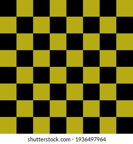 8x8 Vector Taxi Pattern. Vecto Yellow Black Checkered Taxi Pattern.