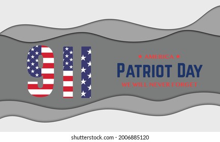 9 11 America Patriot Day Papercut
