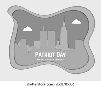 9 11 America Patriot Day New York City Landscape Papercut