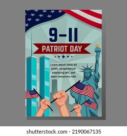 9 11 Patriot Day America Poster Design