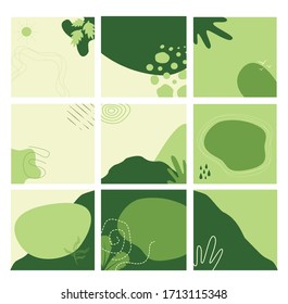 9 abstract green nature backgrounds