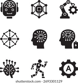 9 AI Icon Pack Set Diseño