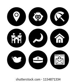 9 beautiful icons in vector set. agriculture, dog, toy and shocked illustration for web and graphic design