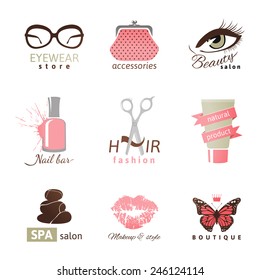 9 beauty and fashion logo templates