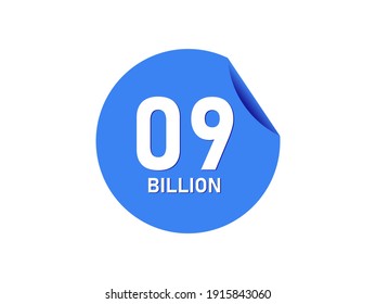 9 Billion Texts On The Blue Sticker