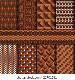 9 brown pattern ,classic pattern