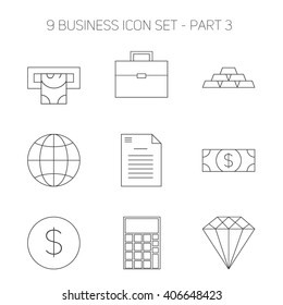 9 Business Icon Set - 3