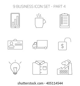 9 Business Icon Set - 4