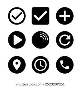 9 characters and icons for the web