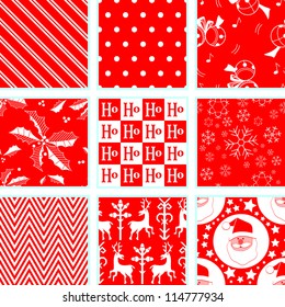 9 Christmas Repeating Patterns