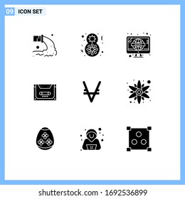 9 Creative Icons Modern Signs and Symbols of deck; cassette; women celebrate; audio; tv Editable Vector Design Elements