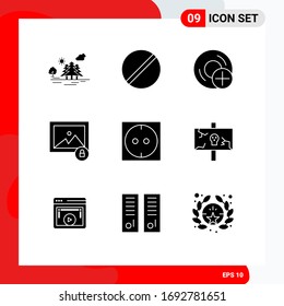 9 Creative Icons Modern Signs and Symbols of photo; image; research; gadget; devices Editable Vector Design Elements