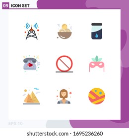 9 Creative Icons Modern Signs and Symbols of costume; remove; drug; cancel; wedding Editable Vector Design Elements