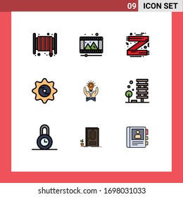 9 Creative Icons Modern Signs and Symbols of solution; drink; accessories; cap; scarf Editable Vector Design Elements