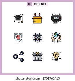 9 Creative Icons Modern Signs and Symbols of plumber; extractor; connection; plain; security Editable Vector Design Elements
