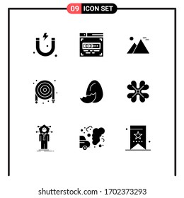 9 Creative Icons Modern Signs and Symbols of holiday; egg; landmark; plumbing; mechanical Editable Vector Design Elements