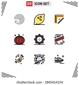 9 Creative Icons Modern Signs And Symbols Of Harvest; Crop; Healthy; Cornucopia; Repair Editable Vector Design Elements