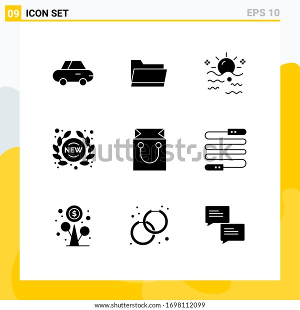 9 Creative\
Icons Modern Signs and Symbols of cart; store; summer; sign; new\
Editable Vector Design\
Elements