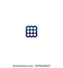 9 cubes hexagon technogy modern