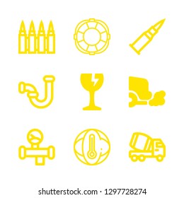 9 damage icons with rescue and pipe in this set